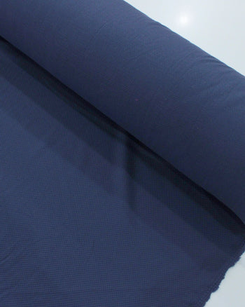 Tecido Crepe Texturizado 3D Azul Marinho
