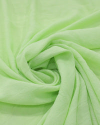 Tecido Crepe Misto Enrugado Verde Claro