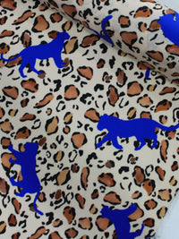 Tecido Crepe Bubble Italiano Animal Print e Onça