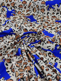 Tecido Crepe Bubble Italiano Animal Print e Onça
