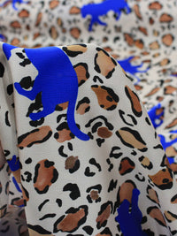 Tecido Crepe Bubble Italiano Animal Print e Onça