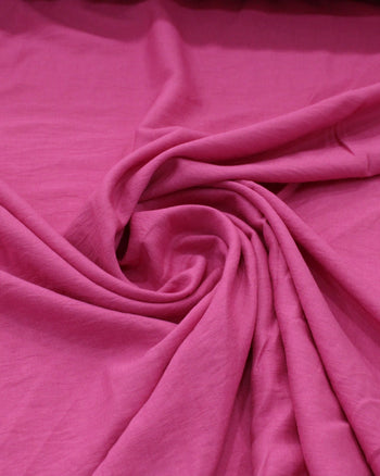 Tecido Viscose Mista Texturizada Rosa Pink