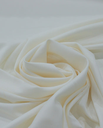 Tecido Crepe Salinas Sarjado Offwhite