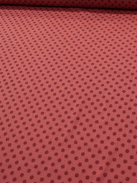 Tecido Linho Misto Poá Tons de Vermelho