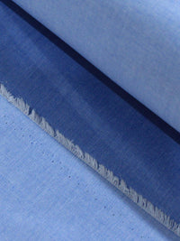 Tecido Tricoline Azul Mescla