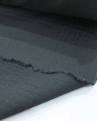 Tecido Sarja Mista Crocodilo Preto