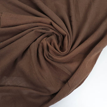 Tecido Crepe de Algodão Marrom