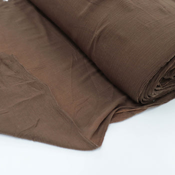 Tecido Crepe de Algodão Marrom