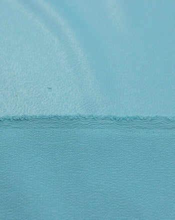 Tecido Crepe Grosso Acetinado Azul Turquesa