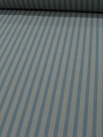Tecido Linho Misto Azul Jeans e Cru