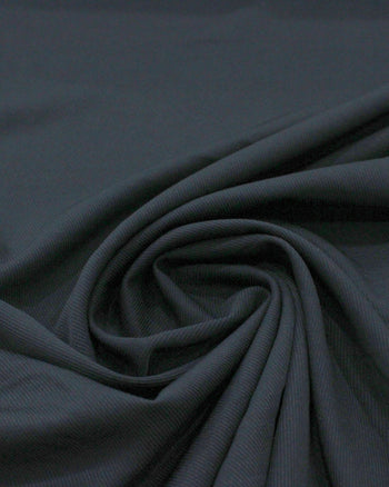 Tecido Crepe Grosso Sarjado Preto