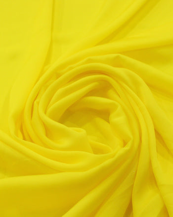 Tecido Crepe Chiffon Amarelo