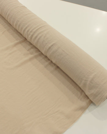 Tecido Crepe Shantung Bege