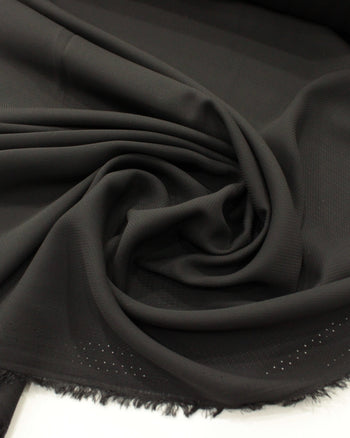 Tecido Crepe Chiffon Texturizado Preto