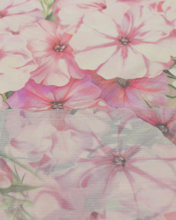 Tecido Crepe Chiffon Italiano Flores Rosas