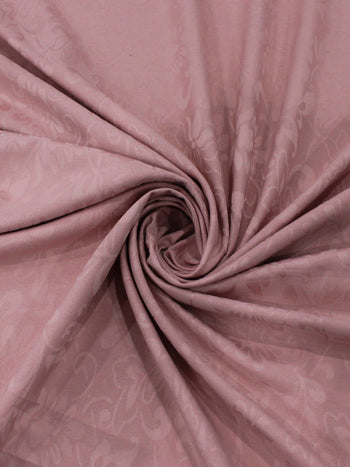 Tecido Microfibra de Alfaiataria Brocado com Elastano Rosa Chá