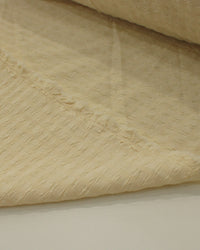 Tecido Crepe Enrugado com Elastano Creme