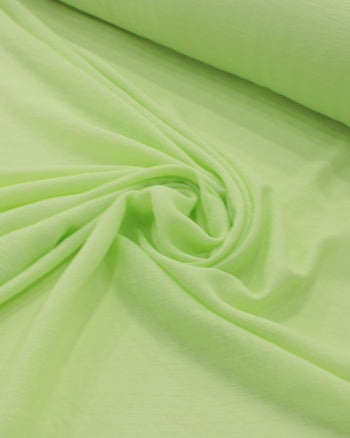 Tecido Crepe de Viscose Misto Texturizado Verde Lima