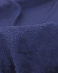 Tecido Crepe Brocado Animal Print Azul Marinho