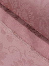 Tecido Microfibra de Alfaiataria Brocado com Elastano Rosa Chá