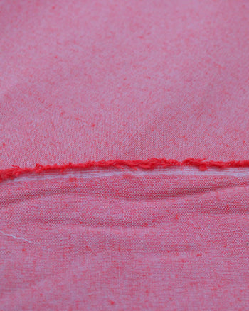 Tecido Linho de Algodão Vermelho Mescla