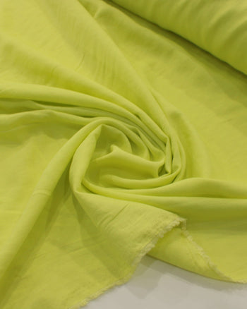 Tecido Crepe Texturizado Amarelo Neon