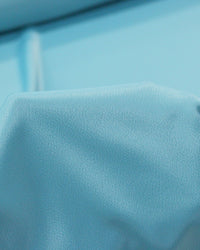 Tecido Crepe Grosso Acetinado Azul Turquesa