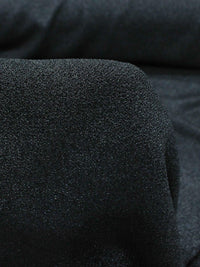 Tecido Crepe Bubble Metálico Prata e Preto