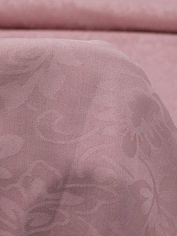 Tecido Microfibra de Alfaiataria Brocado com Elastano Rosa Chá
