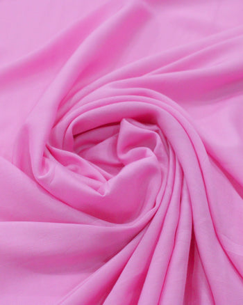 Tecido Viscose Fina Acetinada Rosa Chiclete