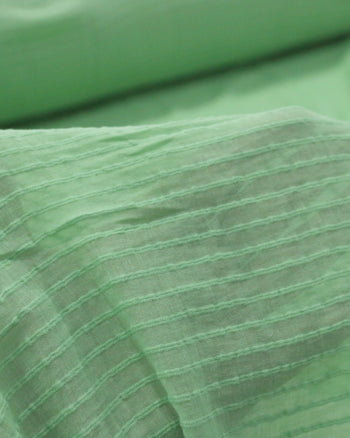 Tecido Crepe Brocado Verde Menta
