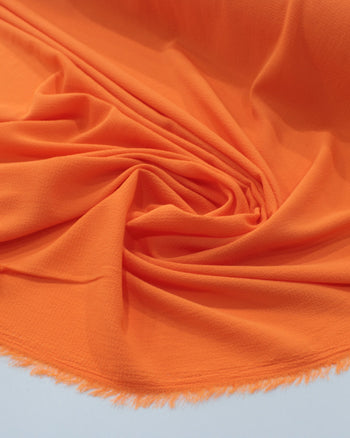 Tecido Crepe Bubble Laranja