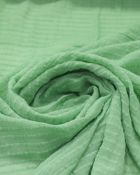 Tecido Crepe Brocado Verde Menta