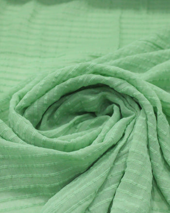Tecido Crepe Brocado Verde Menta