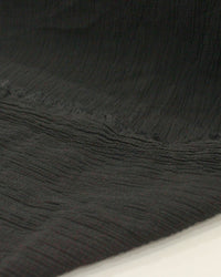 Tecido Crepe Maquinetado Preto