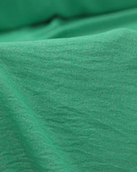 Tecido Crepe Enrugado Verde Bandeira