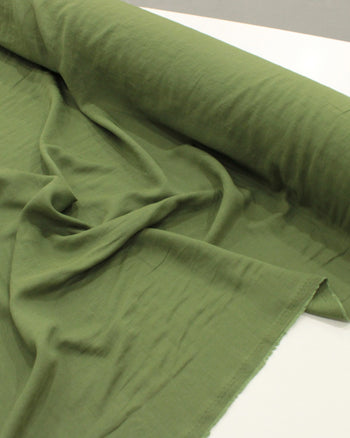 Tecido Crepe Texturizado Verde Musgo
