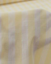 Tecido Cambraia de Linho Mista Italiano Listra Amarelo