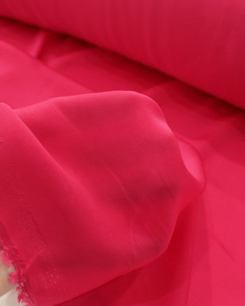 Tecido Crepe Silk Fino Vermelho Cereja