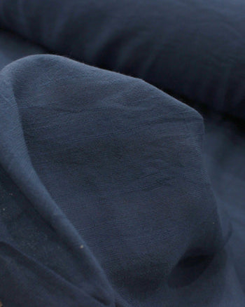 Tecido Crepe Shantung Azul Marinho