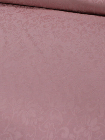 Tecido Microfibra de Alfaiataria Brocado com Elastano Rosa Chá