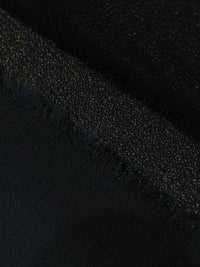 Tecido Crepe Bubble Metálico Dourado e Preto