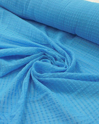 Tecido Crepe Misto Maquinetado Azul