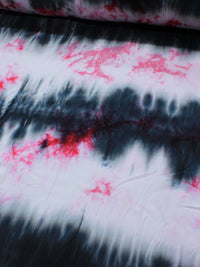 Tecido Viscose Tie Dye Rosa e Preto
