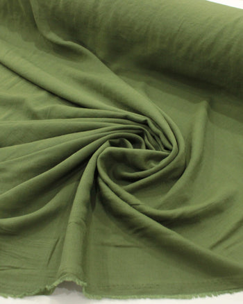 Tecido Crepe Texturizado Verde Musgo