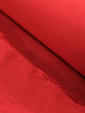 Tecido Cambraia Mista Texturizada Vermelho