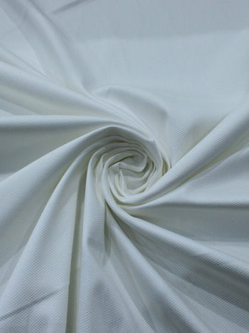 Tecido Piquet de Algodão Branco