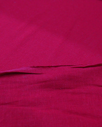 Tecido Cambraia de Linho Misto Vermelho Rubi