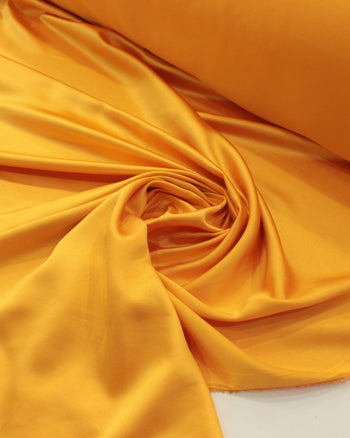 Tecido Crepe Grosso com Elastano Acetinado Amarelo