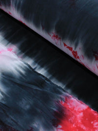 Tecido Viscose Tie Dye Rosa e Preto